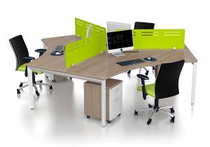 Cụm bàn làm việc 3 chỗ TBN-C3D