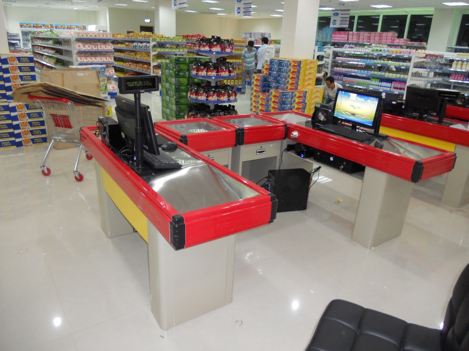 Quầy thu ngân của siêu thị