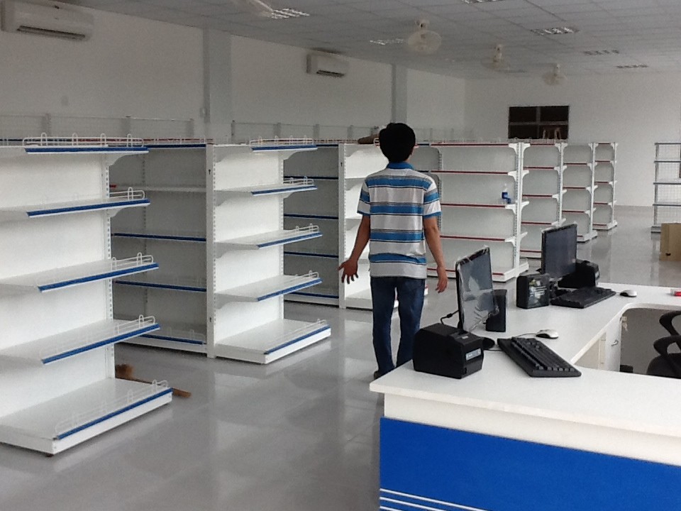 Góc chụp khác của siêu thị khi đang trong quá trình thi công